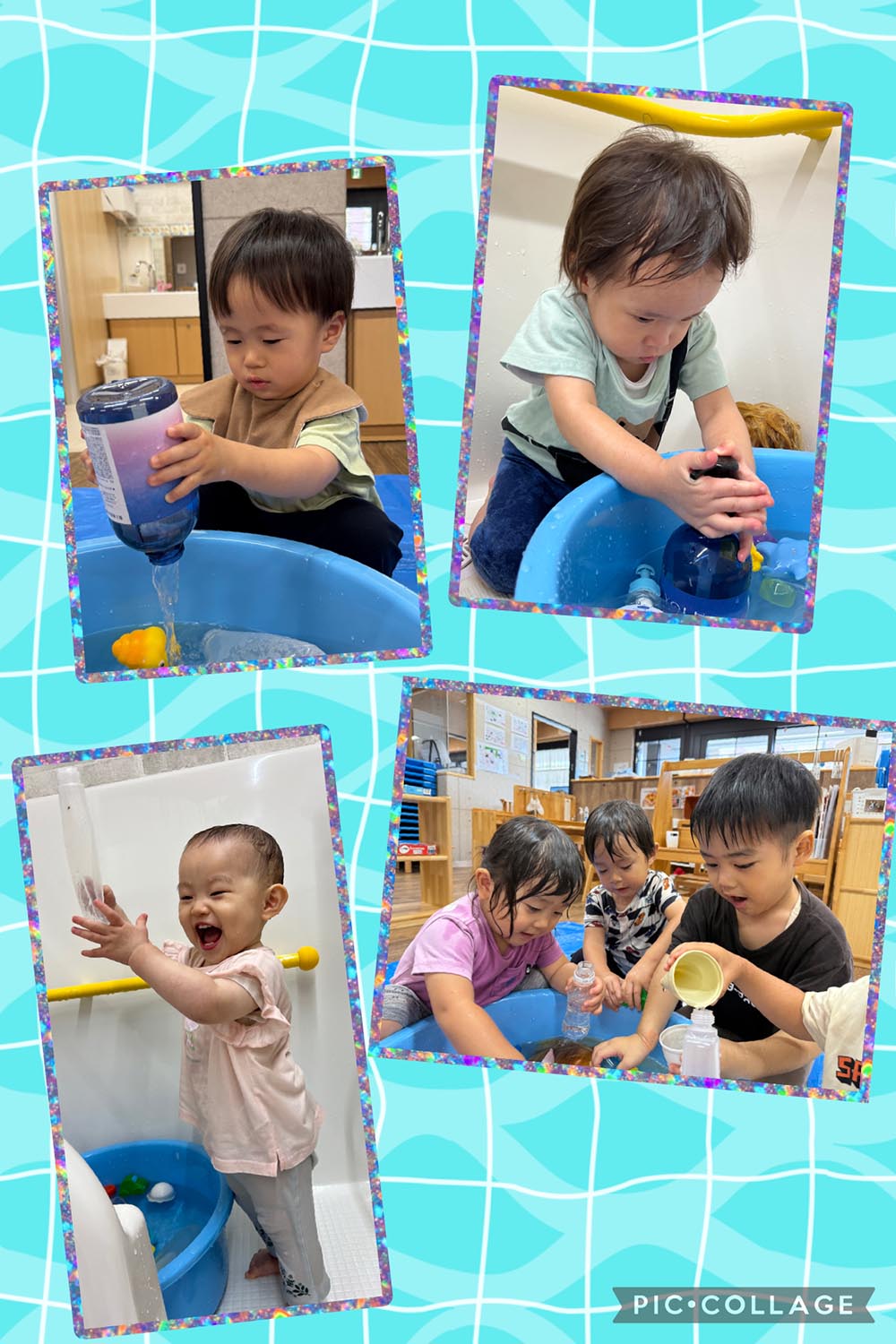 水遊び気持ちいいなぁ！！
