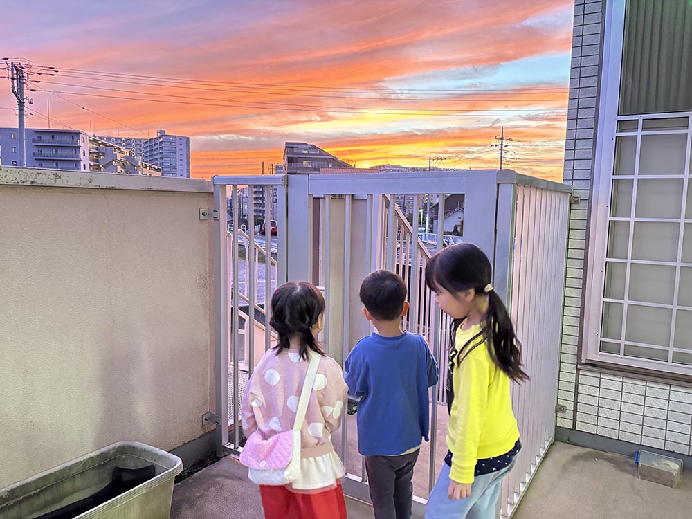 ベランダでのひと時