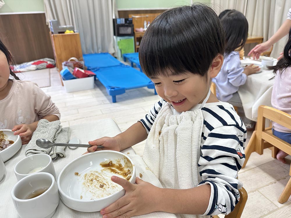 きれいにたべたよ！